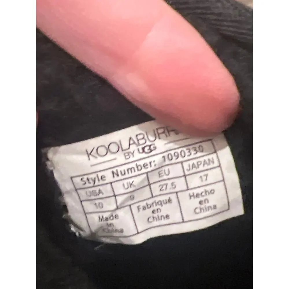 Koolaburra by UGG Victoria Short Black Suede Bow Boots Girls Size 10 NB100